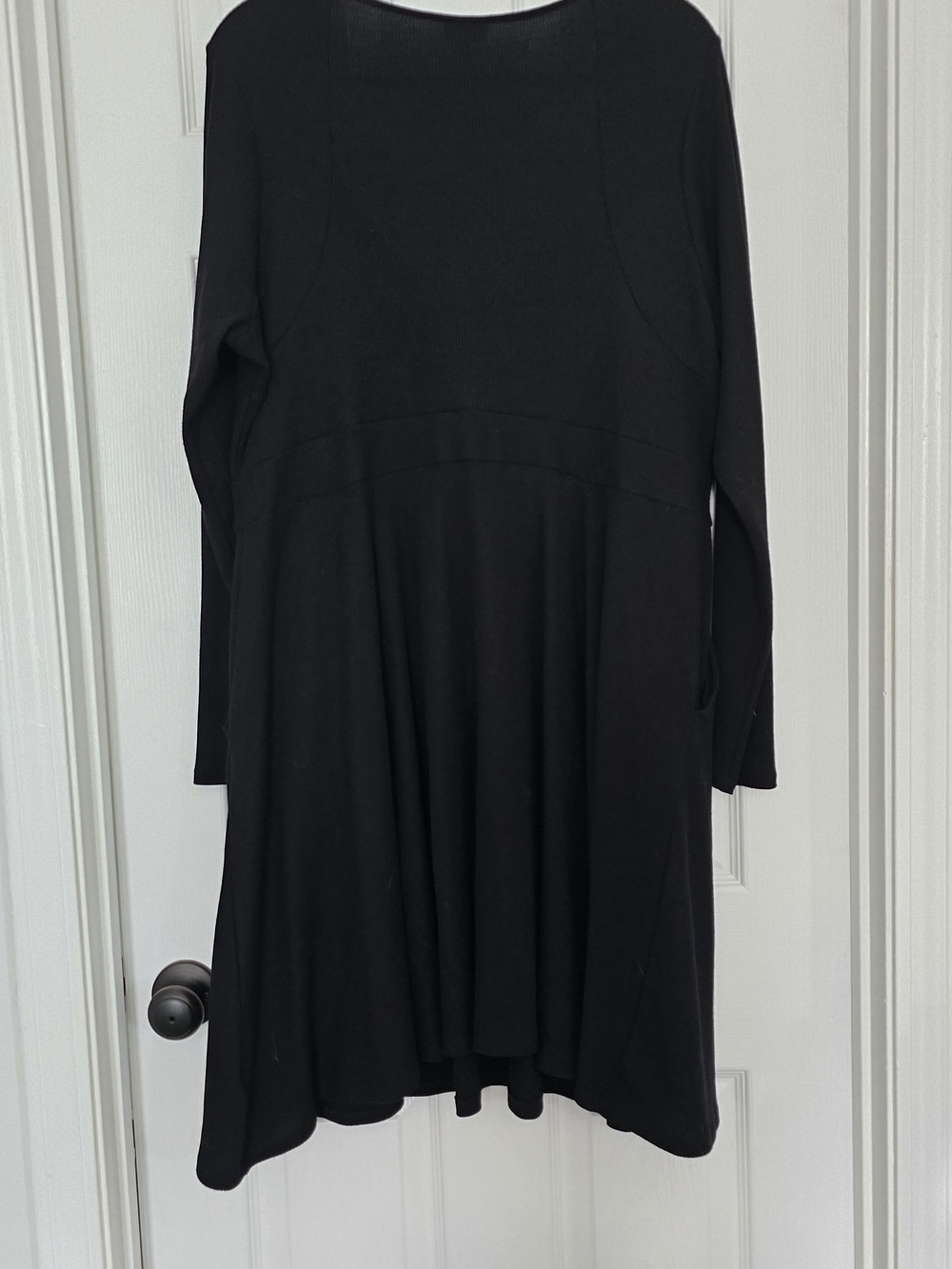 Torrid Black Knit Fit-and-Flare Dress - Picture 3 of 4